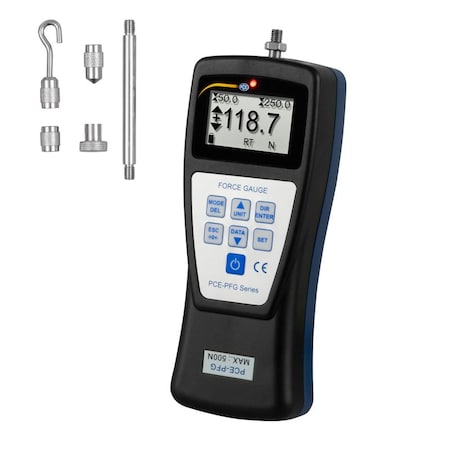 Pce Instruments Force Gauge, 0 to 500 N PCE-PFG 500